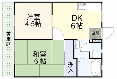 第二ちくまハイツ【101号室】の間取り
