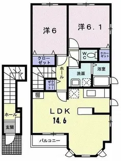 サンレミ【2階】の間取り