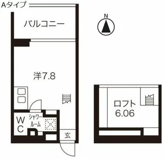 是空NAMBA NISHI【7階】の間取り