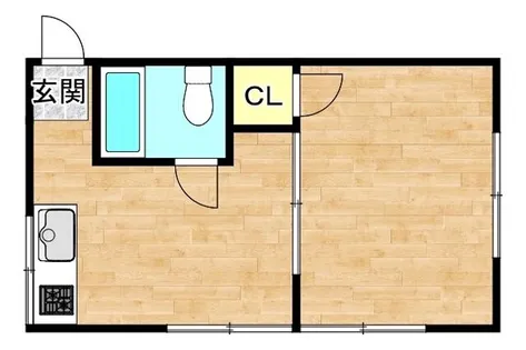 小路ハウス【25号室】の間取り