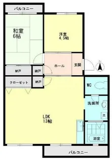 コーポ末広【3階】の間取り