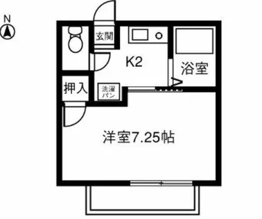 アムール高御堂【104号室】の間取り