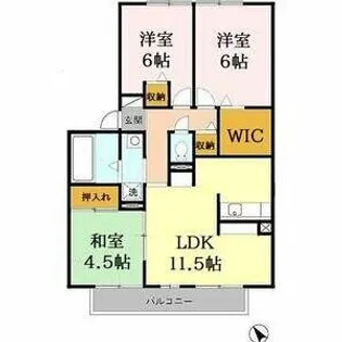 フレマリール東山【1階】の間取り