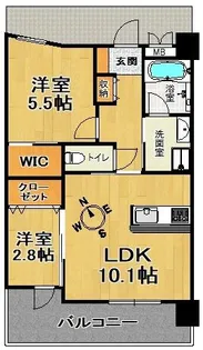 GENOVIA神戸新開地駅前【6階】の間取り