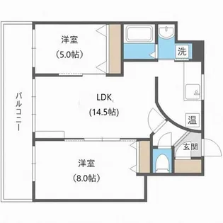 ピノグローブ伏見【4階】の間取り