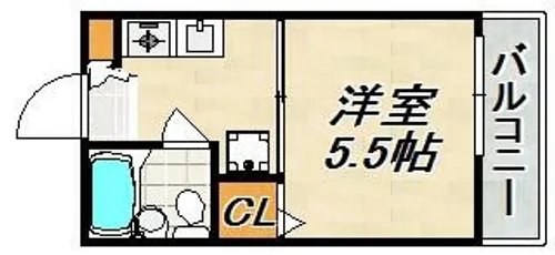 プラーフ西山【2階】の間取り
