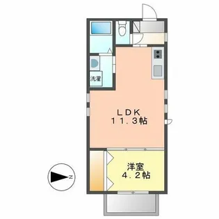 Haqua Sakou【3階】の間取り