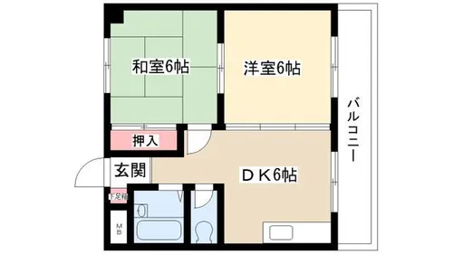 マイノーラ町北【3A号室】の間取り