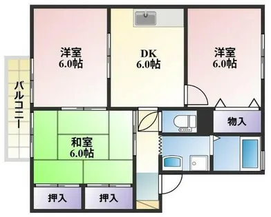 ボン・セジュール【202号室】の間取り