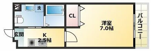 エクセル杭全【8階】の間取り