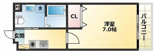 エクセル杭全【5階】の間取り