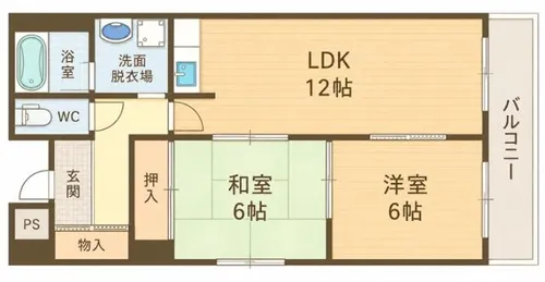 メロディーハイツ長野東【2階】の間取り