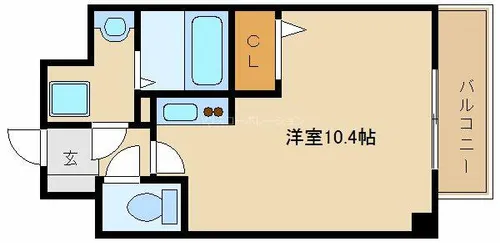オズレジデンス尼崎【6階】の間取り