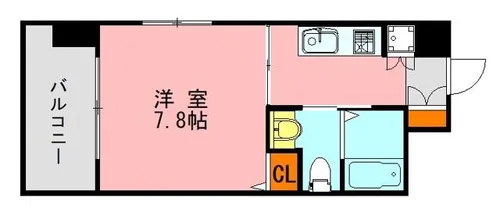 福岡県福岡市中央区大宮2丁目【マンション】の間取り