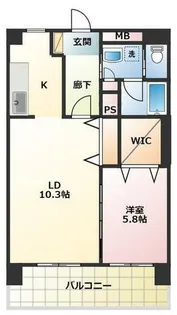 エイトレジデンス筑後野町【203号室】の間取り