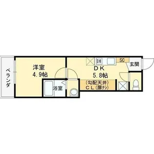 ルミナス尼崎【3階】の間取り
