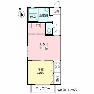 ヴァン・シャトーN&M【2階】の間取り
