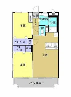 ユーミー徳吉東【2階】の間取り