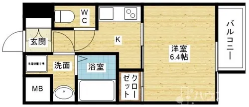 RIDGE姫島【3階】の間取り