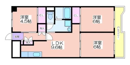 サンコーポラス南港27号棟【7階】の間取り