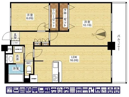 セレッソコート新大阪【13階】の間取り