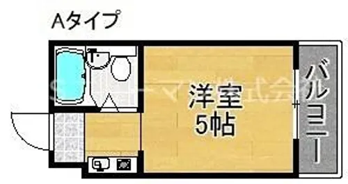 1Rの間取り画像