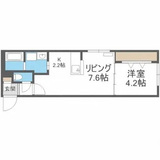 GROVE E MARUYAMA【3階】の間取り