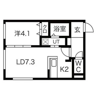 北海道札幌市中央区南十二条西12丁目【マンション】の間取り