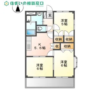 愛知県碧南市志貴崎町3丁目【アパート】の間取り