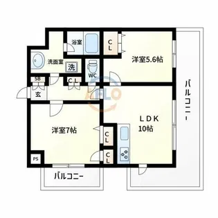MIKIGARDEN【4階】の間取り