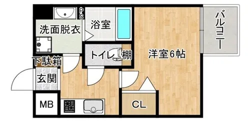 エスリード新大阪グランファースト【8階】の間取り