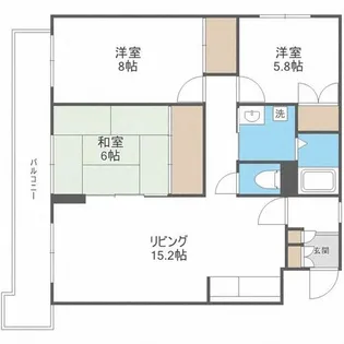 リバーサイドヒルズ西岡公園【2階】の間取り