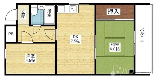大和田ローズマンション【5階】の間取り