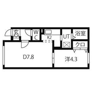 ブランノワールネージュI【3階】の間取り