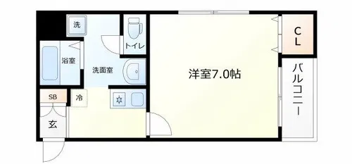 プリンス阿波座【8階】の間取り