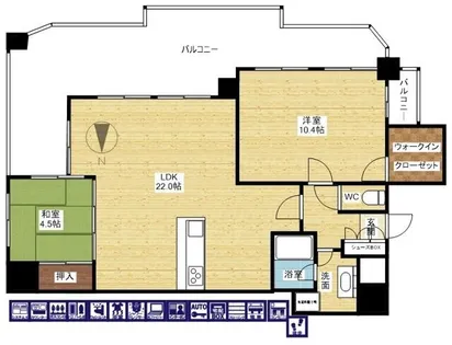 プレサンス新大阪ステーションフロント【13階】の間取り
