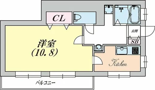 ラムール鈴蘭台南【3階】の間取り