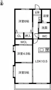 ハイエスト隆峯【301号室】の間取り