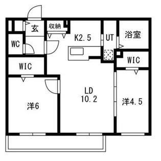 RITZ GRANDE 八軒【2階】の間取り