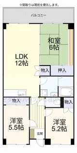 シャトレ樹庵【401号室】の間取り