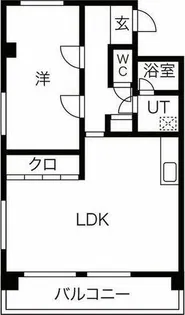 暁タウン【4階】の間取り