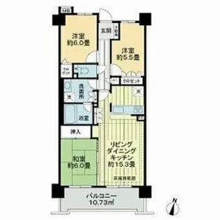 ファミリアーレ名駅【11階】の間取り