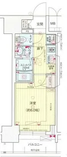 プレサンス葵デュリス【3階】の間取り