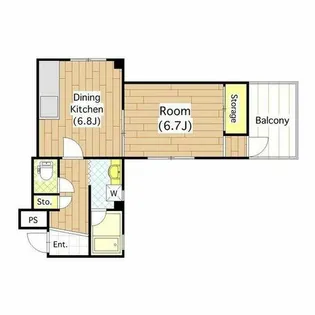 イーストレジデンス永和【1階】の間取り