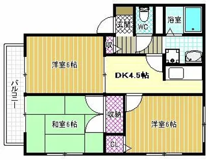 DIASたかわし【1階】の間取り