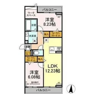 愛知県名古屋市昭和区荒田町4丁目【アパート】の間取り