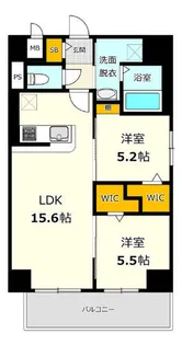 博多グランドレジデンス【13階】の間取り