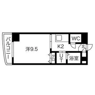 ライジングヴィラ葵【4階】の間取り