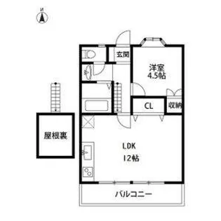 カメリア【2階】の間取り