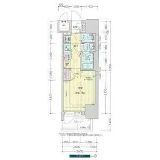 プレサンス新栄アーバンフロー【15階】の間取り